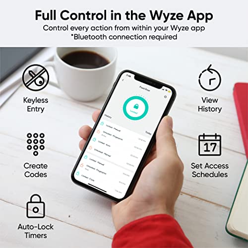 Wyze Auto-Lock Bolt Keyless Entry Door Lock - Matte Black 1 Pack