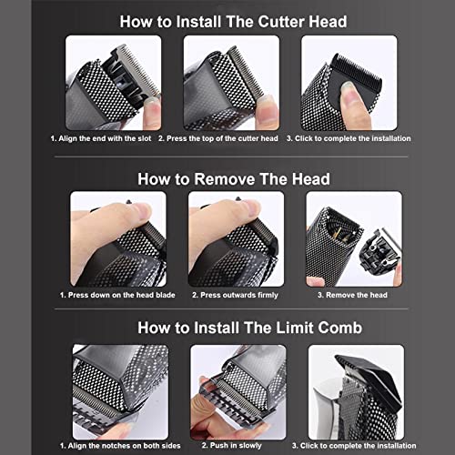 Yunir Hair Clippers, Pro Cordless USB Rechargeable Hair Clipper and Trimmer, Cordless Hair Clippers with Automatic Hair Suction, Hair Cutting Kit for Men, Women, Children