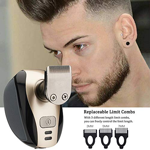Men's Electric Bald Razor - 5-in-1 Grooming Kit with Gold Finish, Waterproof Head Shaver & Trimmer