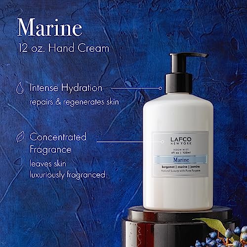 LAFCO NEW YORK Marine Hand Cream 12oz - Restores & Hydrates, All Skin Types