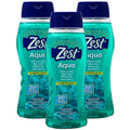 Zest Aqua Body Wash with Vitamin E - Hydrating 18oz, Pack of 3