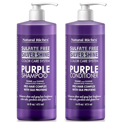 Silver Shine Purple Shampoo & Conditioner Set 16 Fl Oz - Variation of THIS listing