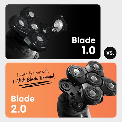 BaldiePro Blade Refill for Head Shaver – SmoothShave Technology, Waterproof, 2.0