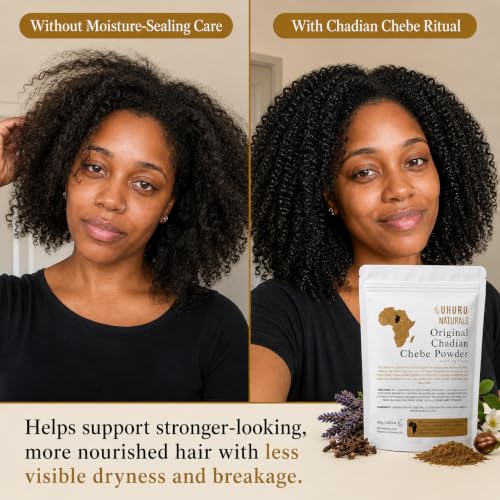 Earthy Botanical Chadian Chebe Hair Powder - Nourishing Natural Hair Growth - 3.53 oz