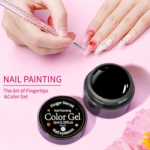 36 Colors Nail Painting Gel Kit - DIY Nail Art Gel Polish for Home & Salon with UV/LED Curing - Variation of THIS listing