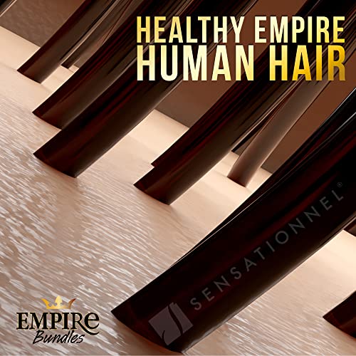Sensationnel Empire Virgin Human Hair Bundles - Straight, 10 Inch, Natural/Black