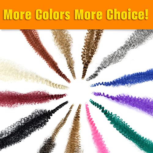 GOWIT 16 Inch Black Marley Twist Braiding Hair - 7 Packs, Soft & Pre-Stretched