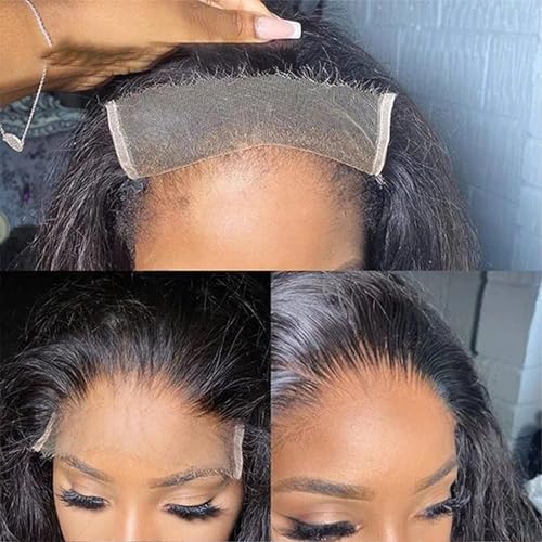 amzhair 5x5 HD Lace Closure Human Hair 12 Inch Straight Brazilian Virgin Pre-Plucked