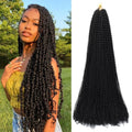 Dorsanee Passion Twist Hair 30 In - Water Wave Crochet 7 Packs #1B, Pack of 7, 16 Strands/Pack
