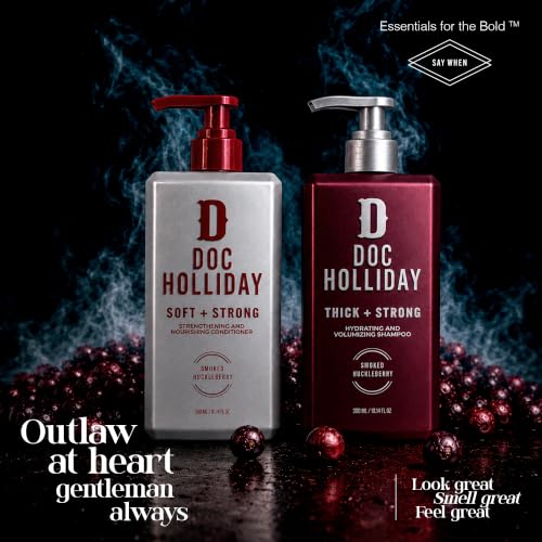 Men's Thick & Soft Shampoo & Conditioner Set - 10 Fl Oz (Pack of 2) - Desert Botanical