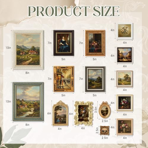 15 Pack Vintage Picture Frames for Wall and Tabletop Display - Essential Style
