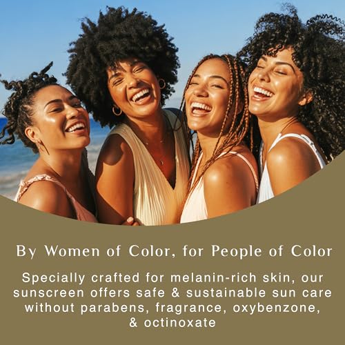 Black Girl Sunscreen Men's SPF 30 Sunscreen for Face & Body - Moisturizing Skin Protection for Men, Clear Sunscreen Lotion, Travel Size, No White Cast for Melanin Rich Skin, Infused with Hops- 3 fl oz