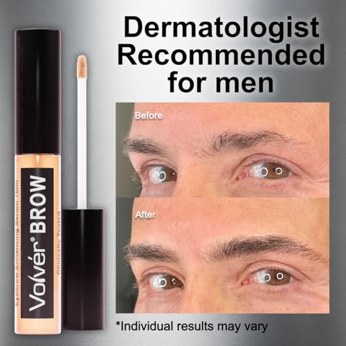 Volver BROW Enhancing Serum for Bolder Thicker Denser Eyebrows | Advanced Stem Cell Formula with Minimal Ingredients for women and men | Clinically Tested and Dermatologist Approved | MADE IN USA 10ml