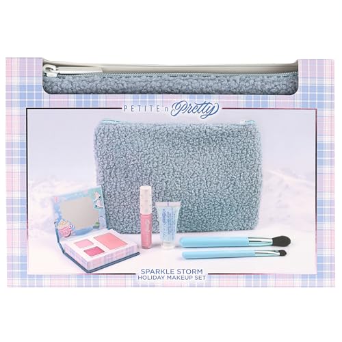Kids & Teens Makeup Gift Set with Brushes, Glitter & Lip Gloss