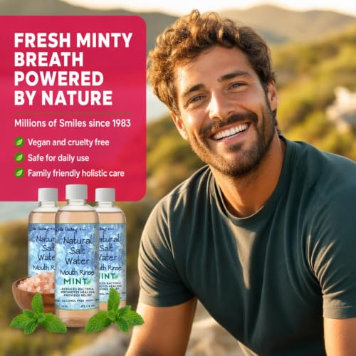 Dale Audrey Mint Himalayan Salt Water Rinse 16 oz Pack of 3 - Natural Oral Care