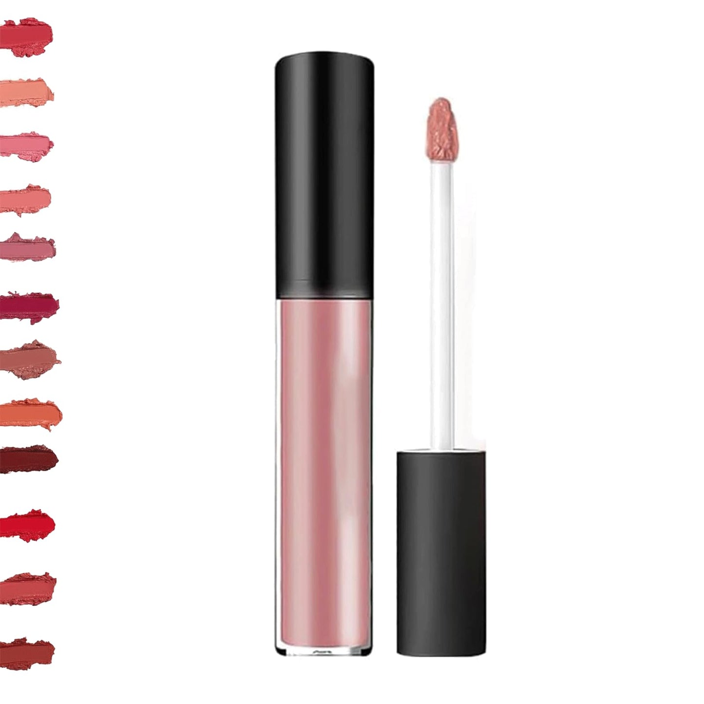 Lassi Lips Staining Lip Oil, 12 Colors Cream Texture Lipstick, Creamy Texture, Light and Non-sticky, Highly Moisturizing, Non-sticky, Non-fading, Suitable for Women to Carry (#02)