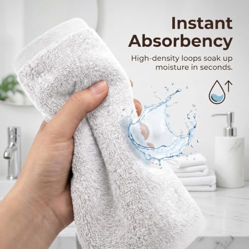 White Microfiber Salon Towels - 14 x 30 Inches, Pack of 12