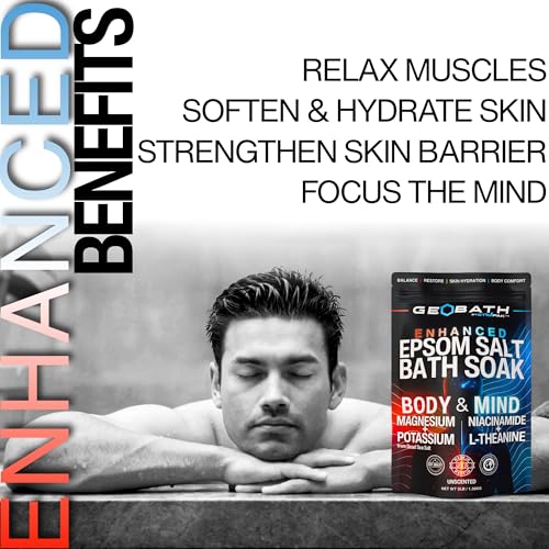 STiiMPAK Mind & Body Bath Soak 3lb - Magnesium & Dead Sea Salt with L-Theanine & Niacinamide for Relaxation