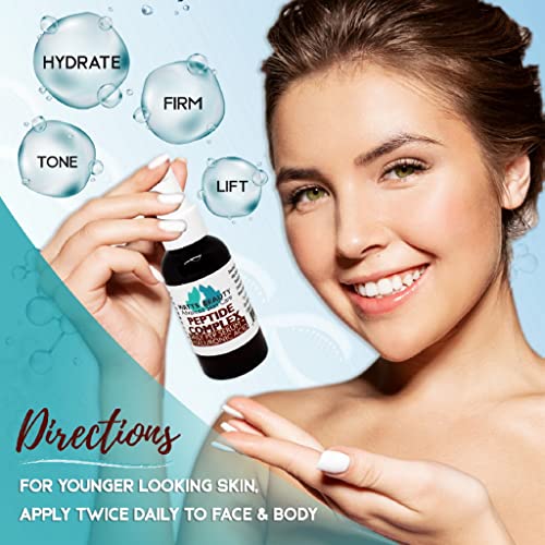 Watts Beauty Multi-Peptide Face Serum 2 oz - Brightening & Anti-Aging Skincare
