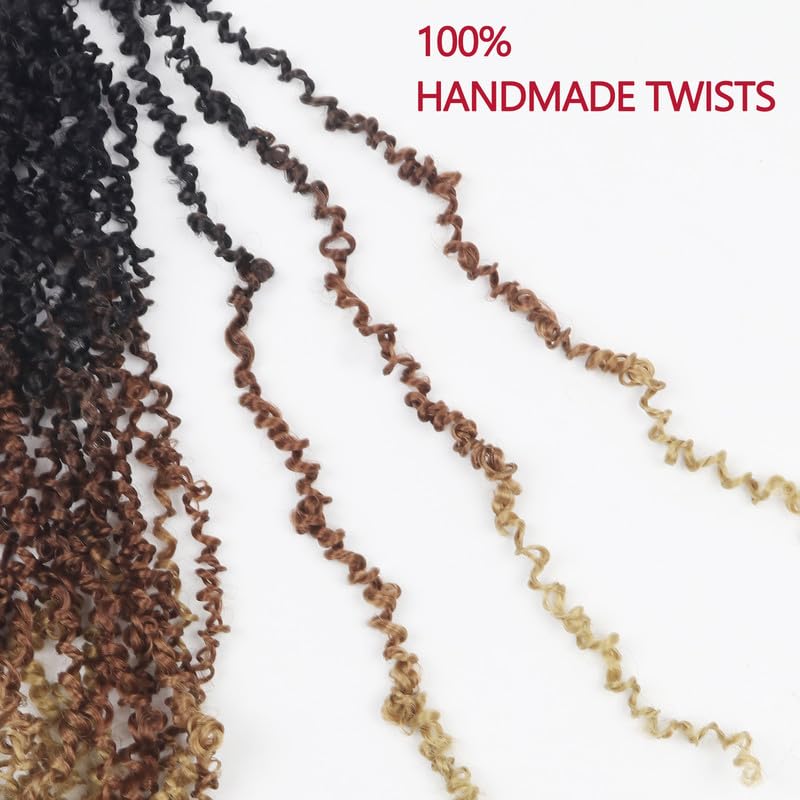 Yanky Twist Crochet Hair 9 Packs - 16 Inch Passion Twist Braids 1B-30-27 Variation of THIS Listing