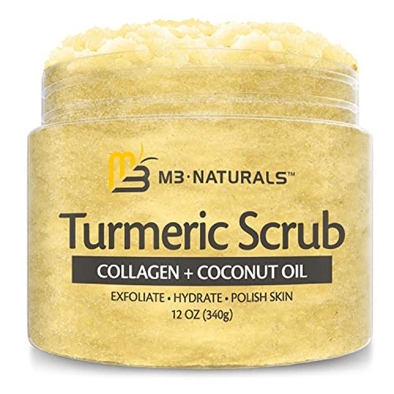 M3 Naturals Himalayan Body Scrub and Turmeric Body Scrub Bundle