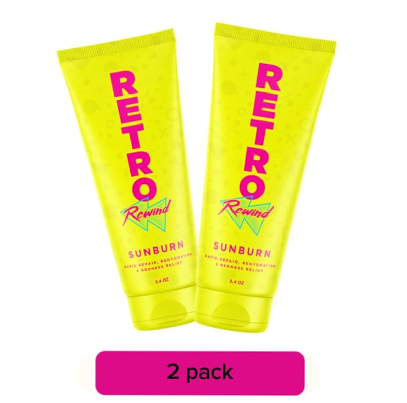 RETRO Rewind Sunburn After Sun Cream 3.4 oz Travel Size - Rapid Redness Relief