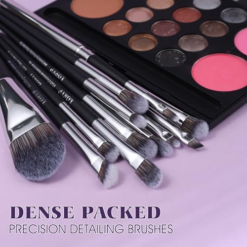 Professional Makeup Brush Set 32 Pcs Vegan Synthetic Brushes for Face & Eyes