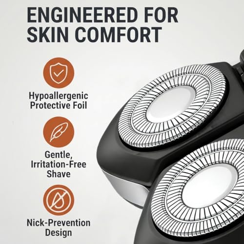 Compatibel with Freebird Pro Replacement Blades,2Pack Compatible with Freebird FlexSeries Pro Electric Head & Body Shaver,Precison and Smooth Shaving.