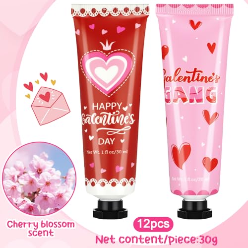 Valentine's Galentine's Day Gift Set for Women - Hand Cream, Lip Balm, Makeup Bag & Accessories