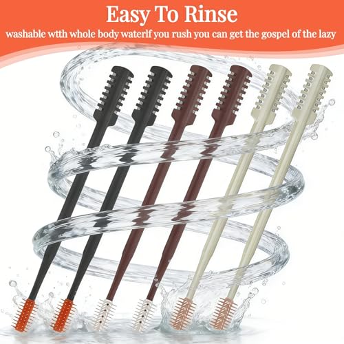 2026 Upgraded 2-in-1 Nasal Hair Cutter, 360¡Æ Rotating Double-Sided Blade, Washable Portable Grooming Tool for Men & Women, Travel Essential, 6-Pack (Multi-Color)