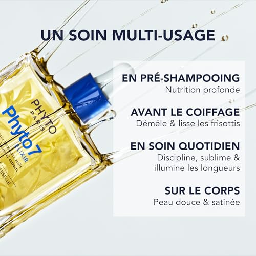 PHYTO Paris 7 Elixir Multi-Use Nourishing Hair Oil for Dry & Damaged Hair 100ml