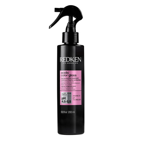 Redken Acidic Color Gloss Heat Protection Leave-In Treatment Spray For Color-Treated Hair | With Heat Protection for Styling and Blow Drying | Conditions and Adds Shine