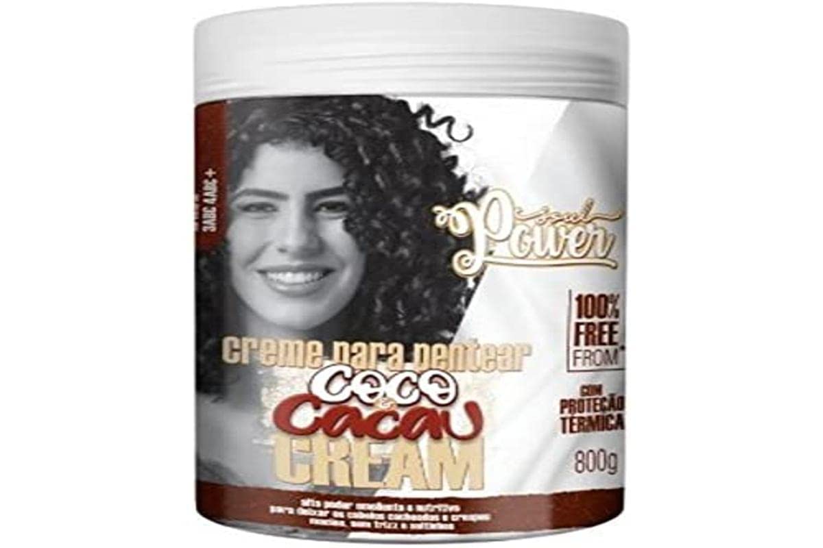 Soul Power Coconut & Cocoa Definition Cream 28.2 oz – Emollient and Nourishing, Frizz Control, Definition for Curly & Coily Hair