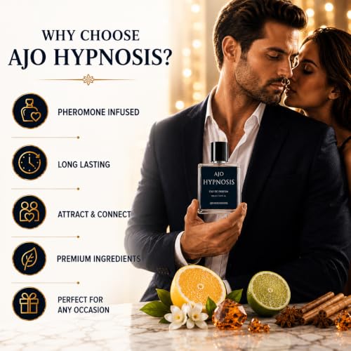 AJO Hypnosis Men’s Pheromone Cologne Eau de Parfum 100ml Long-Lasting Fragrance