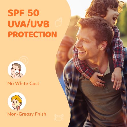 Vigority SPF 50 Kids Mineral Sunscreen with Zinc Oxide, Tallow, Botanicals, Water-Resistant, 3.4 fl oz