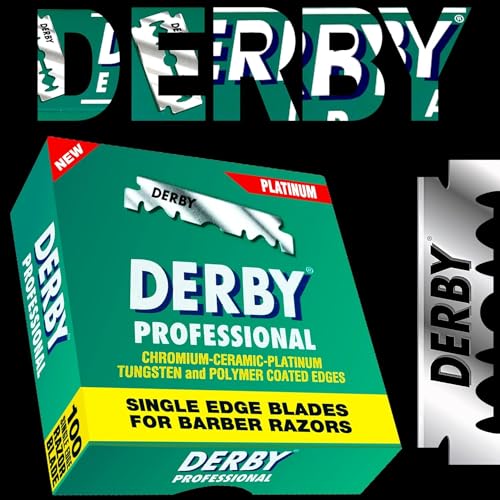 Derby Professional Single Edge Razor Blades – 500 Pack for Straight Razors