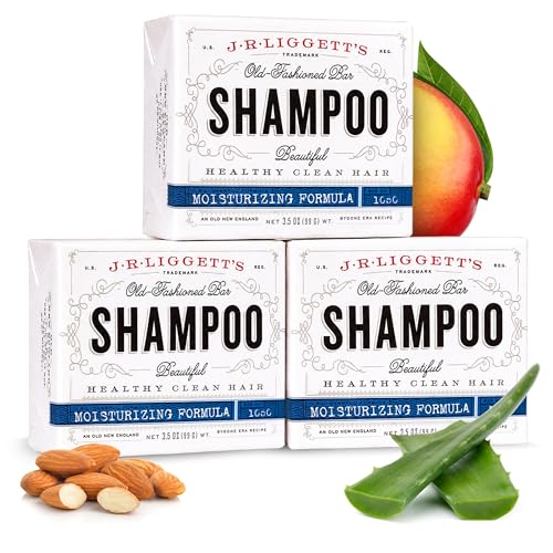 All-Natural Moisturizing Shampoo Bar 3-Pack for Healthy Hair - Supports Strong Hair