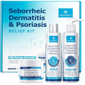 Seborrheic Dermatitis & Psoriasis Cream, Shampoo & Conditioner Set - Scalp Relief