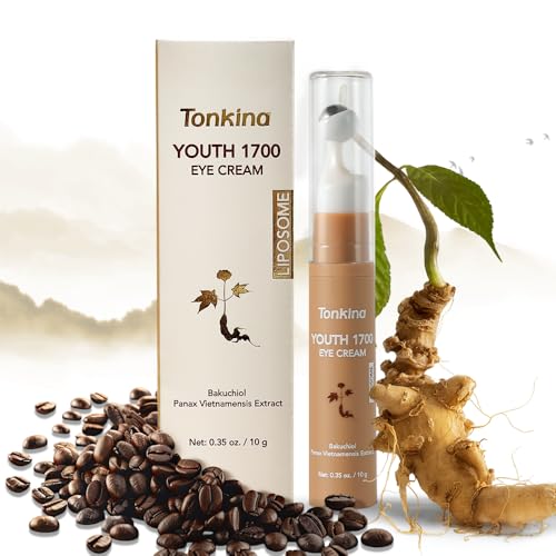 Youth Caffeine Eye Cream for Dark Circles & Wrinkles - Brightening & Anti-Aging