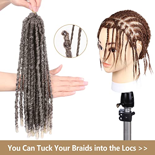 WIGNEE Faux Locs Crochet Hair 120 Strands 12 Inch Soft Synthetic Locs