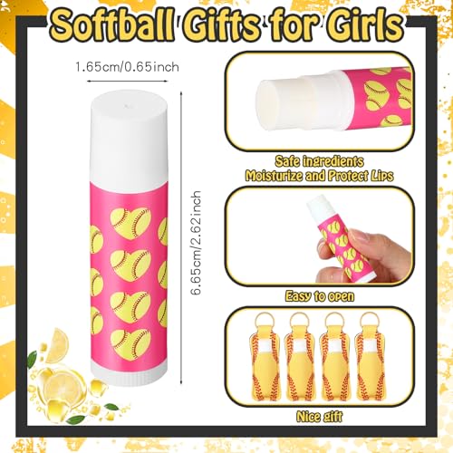 60 Pcs Softball Gift Set Makeup Bags & Accessories for Sports Lovers