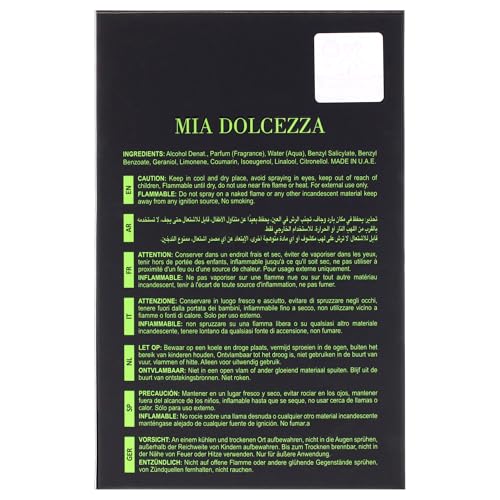 Maison Alhambra Mia Dolcezza Verde Unisex Green Fragrance 3.4 oz EDP Spray