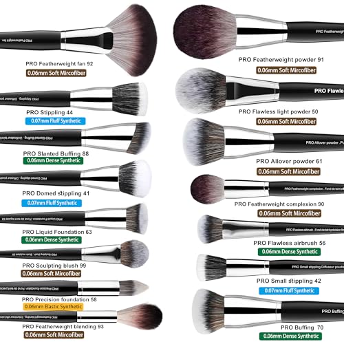 Bueart Design 36Pcs PRO Grade Makeup Brush Set with Super Holder,for discerning beauty enthusiasts&professionals Makeup Artist Crafted for your ultimate instrument for flawless,pro-grade artistry