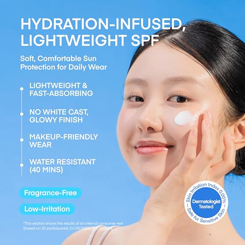 Hydrating SPF 50 Face Sunscreen & Eye Patches Duo - Water-Resistant, Soothing, Broad Spectrum Protection
