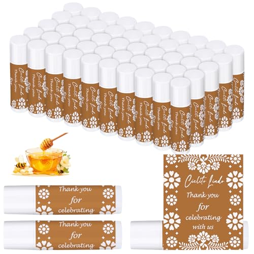 Leelosp Mexican Cielito Lindo Lip Balm Favors Bulk 50 Pcs - Party Gifts
