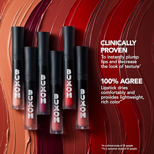 Buxom Full-On Plumping Liquid Lipstick - Red Hot, 0.12 oz - Matte, Hydrating, Long-Lasting