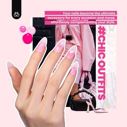 Chic Outfits Gel Nail Kit with UV Light - 45 Colors & 75 Pieces