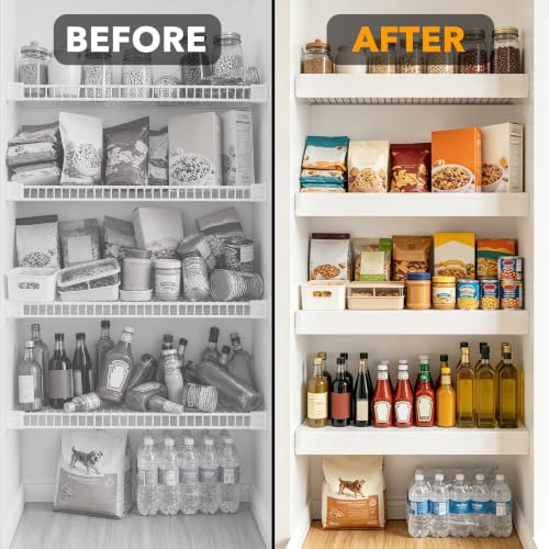 SpaceAid Wire Shelf Covers for Pantry Rack - 30W x 16D - White, 4 Pack Variation of THIS listing