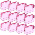 12 Pcs Clear Waterproof Makeup Bags PVC Cosmetic Organizer Travel Pouches