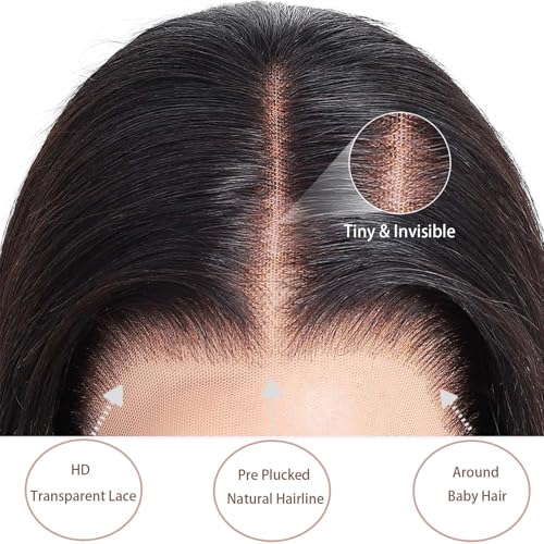 18 Inch Natural Black SIFULAN 13x6 HD Lace Front Wig with Baby Hair & 180% Density